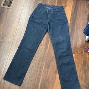 NYDJ Dark Blue Straight Leg Jeans